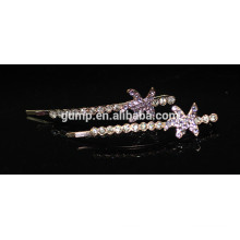 Stern-Form 2015 Art- und Weisekristall-Bobbystift Rhinestone-Barrette